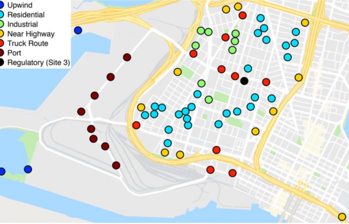 Air pollution hotspots identified in West Oakland, California